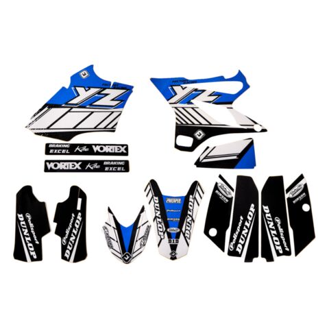 FLU Designs PTS 6 Graphics Kit Yamaha YZ125 / YZ250  1996-2001