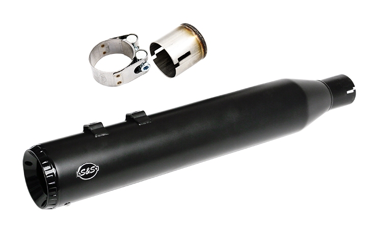 S&S Cycle 2 Into 1 Swindler 4.5" Muffler Kit For Harley Touring 2017-2025 N/A
