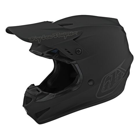 Troy Lee Youth GP Mono Helmet Matte Black/Grey / Youth MD [Blemished - Very Good]