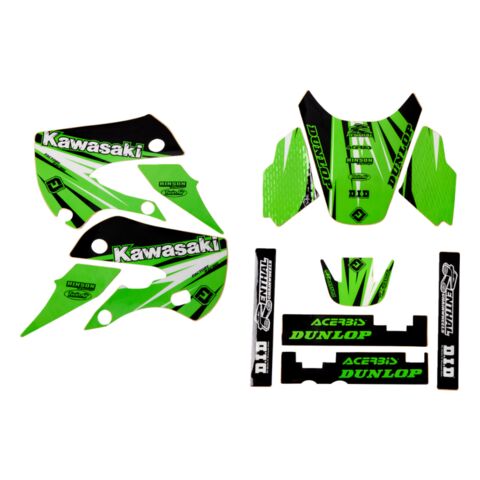 FLU Designs PTS 6 Graphics Kit Kawasaki KX450F 2016-2018