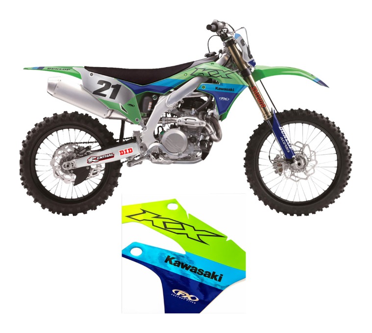 Factory Effex Candy Chrome Trim Kit Kawasaki KX250 / KX450 2024