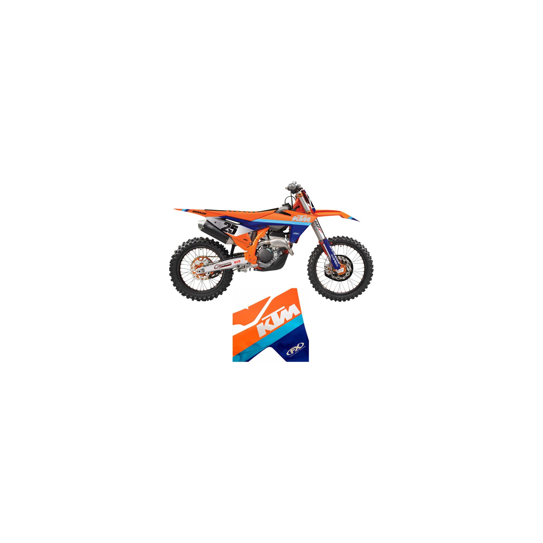 Factory Effex Candy Chrome Trim Kit KTM 125cc-450cc 2018-2023