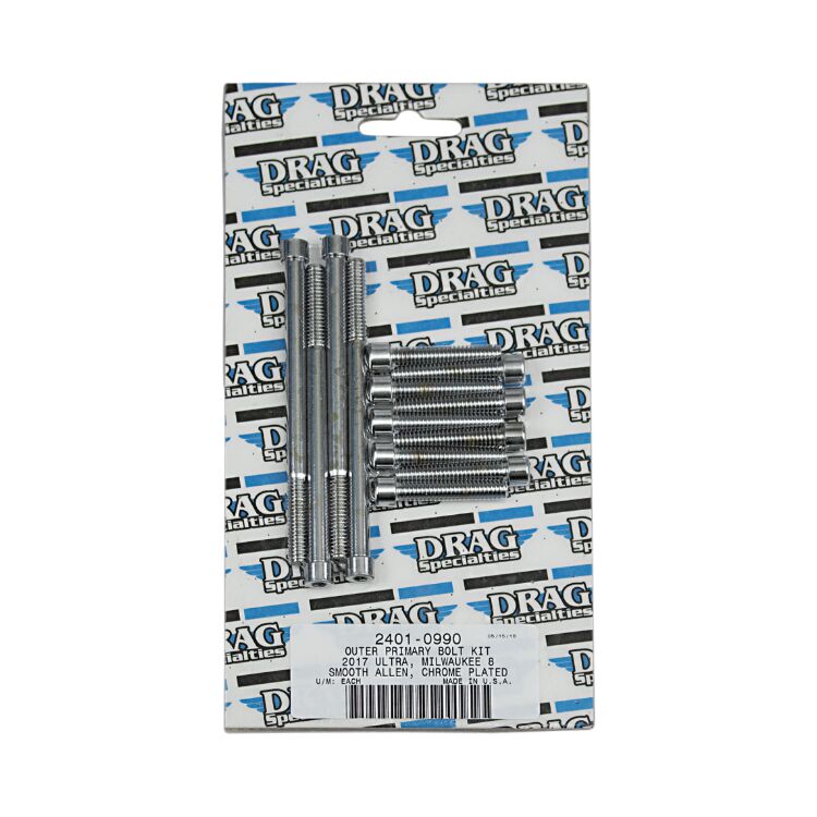 Drag Specialties Primary Cover Bolt Kit For Harley Touring 2017-2025 Knurled