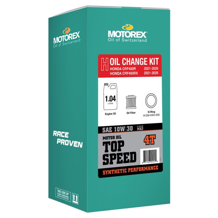Motorex Top Speed Oil Change Kit Honda CRF450R / RX / RWE / R-S 2021-2026