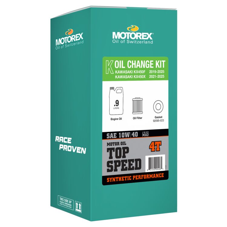 Motorex Top Speed Oil Change Kit Kawasaki KX450 / X 2019-2026