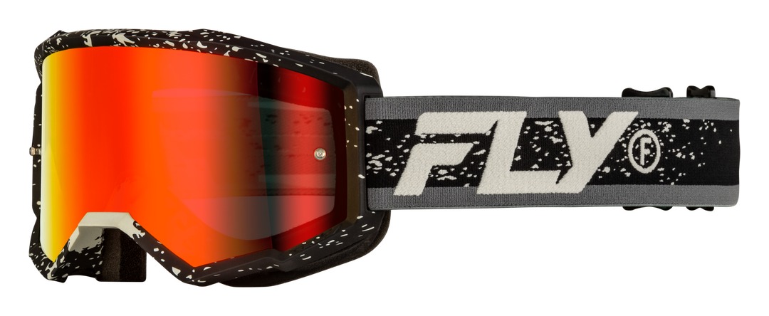 Fly Racing Zone Goggles Red Mirror/Smoke