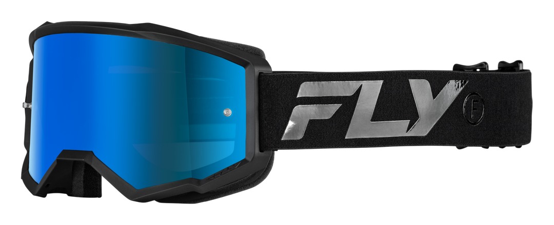 Fly Racing Youth Zone Goggles Blue Mirror/Smoke
