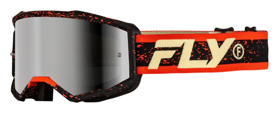 Fly Racing Youth Zone Goggles Silver Mirror/Smoke