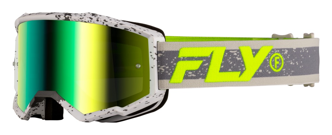 Fly Racing Youth Zone Goggles Green Mirror