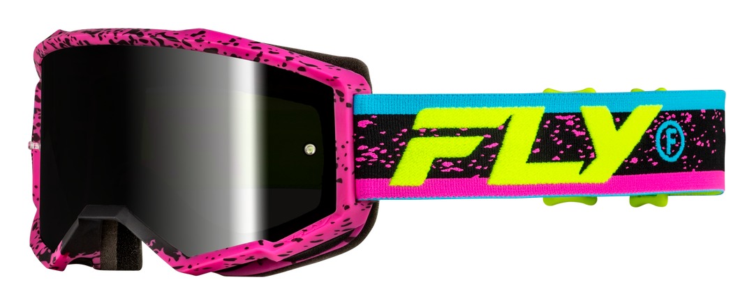 Fly Racing Youth Zone Goggles Black Mirror/Smoke