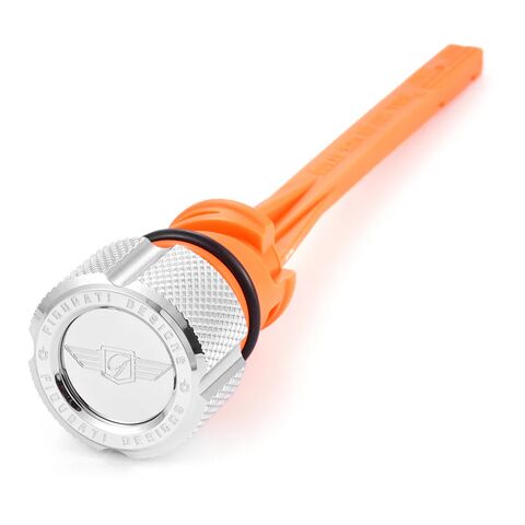 Figurati Designs Stainless Steel Knurled Magnetic Oil Dipstick For Harley Softail 2018-2026
