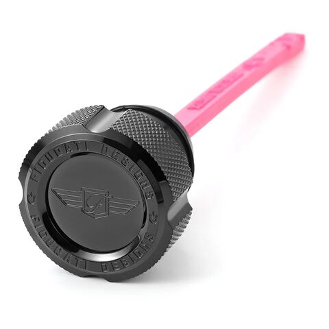 Figurati Designs Stainless Steel Knurled Magnetic Oil Dipstick For Harley Touring 1999-2006