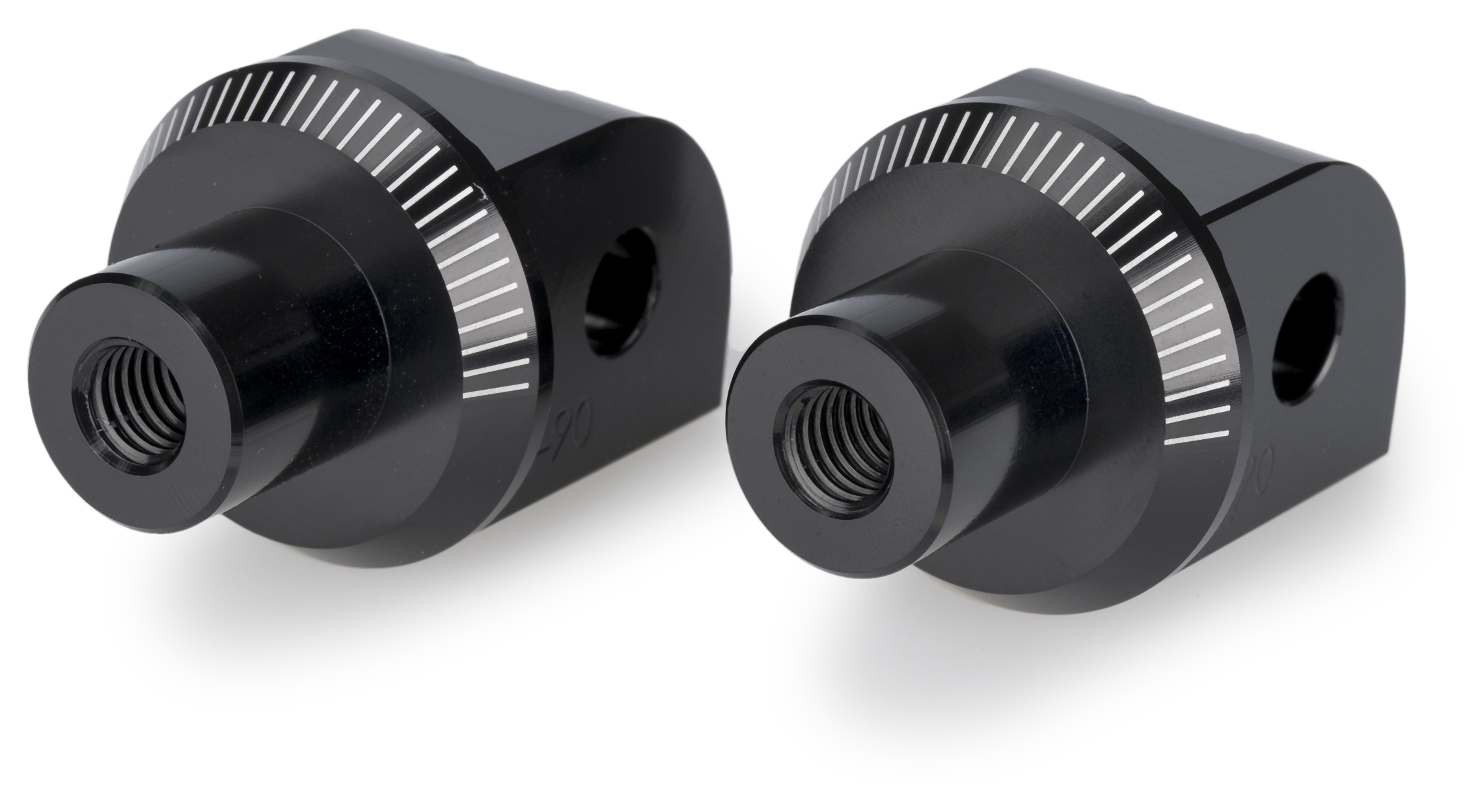Puig Adjustable Footpeg Adaptors Rider Black - 20244N main image 1