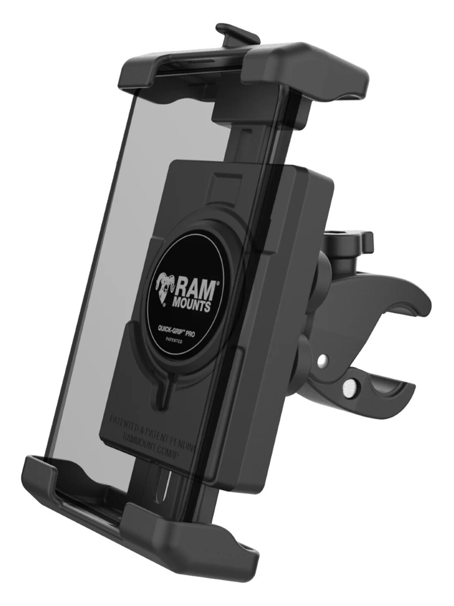 RAM Mounts Quick-Grip Pro Low-Profile Phone Mount With Vibe-Safe