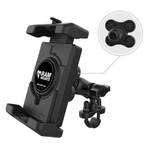 RAM Mounts Quick-Grip Pro Handlebar U-Bolt Mount With Vibe-Safe