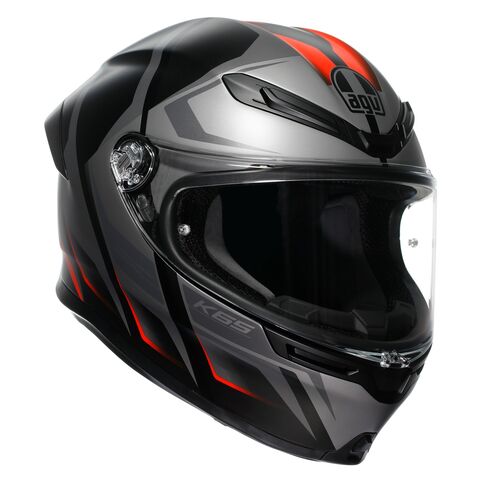 AGV K6 S Karve Helmet Black/Grey/Red / LG [Open Box]