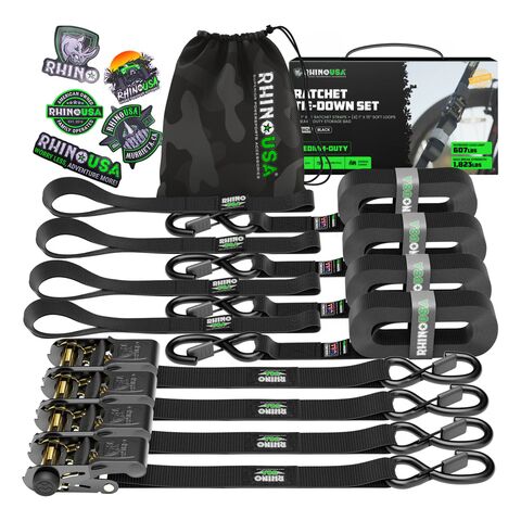 Rhino USA Medium Duty Ratchet Tie-Downs