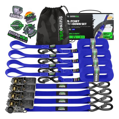 Rhino USA Medium Duty Ratchet Tie-Downs