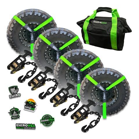 Rhino USA Car Tie-Down Lasso Straps / Basket Straps