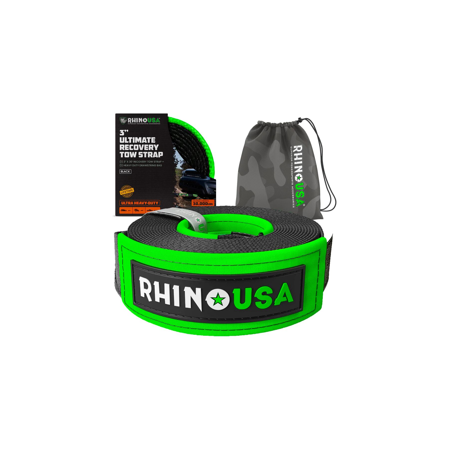 Rhino USA Ultimate Recovery Tow Strap