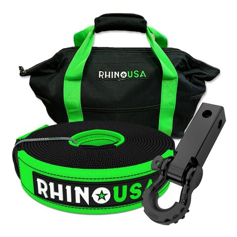 Rhino USA Tow Strap & Shackle Combo