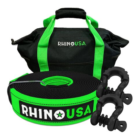 Rhino USA Tow Strap & Shackle Combo