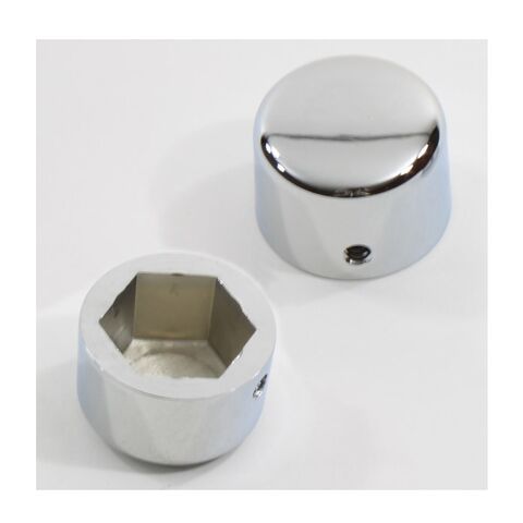 Milwaukee Twins Front Axle Cap Kit For Harley 1984-2006 Chrome [Open Box]