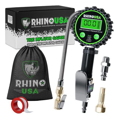 Rhino USA Tire Inflator Gauge