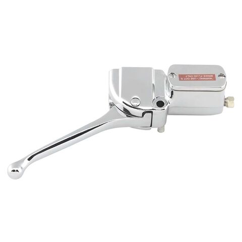 Milwaukee Twins Chrome Handlebar Master Cylinder Assembly For Harley FL / FX 1972-1981 [Previously Installed]