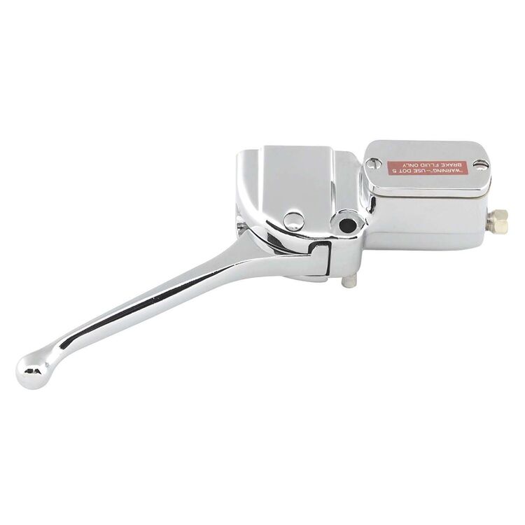 Milwaukee Twins Chrome Handlebar Master Cylinder Assembly For Harley FL / FX 1972-1981 [Previously Installed]
