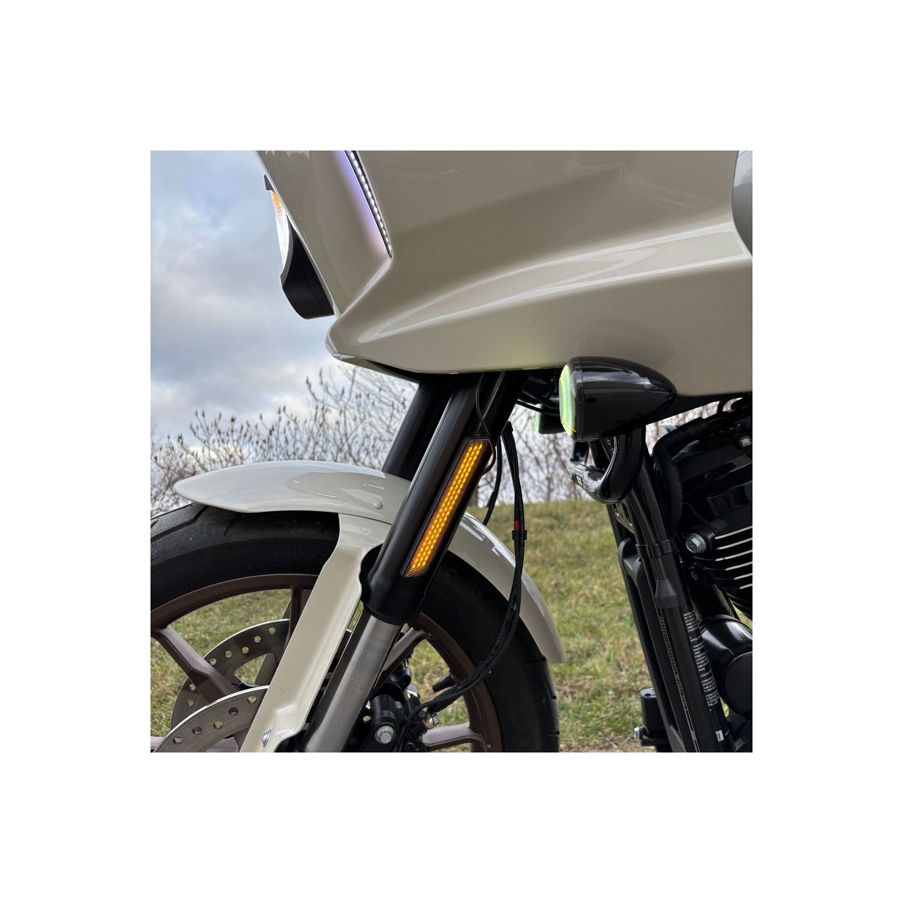 HogWorkz LED Fork Lights For Harley Low Rider ST 2022-2026