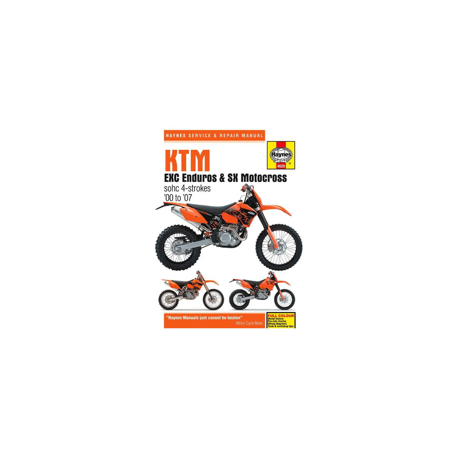 Haynes Repair Manual KTM EXC Enduros / SX Motocross 2000-2007