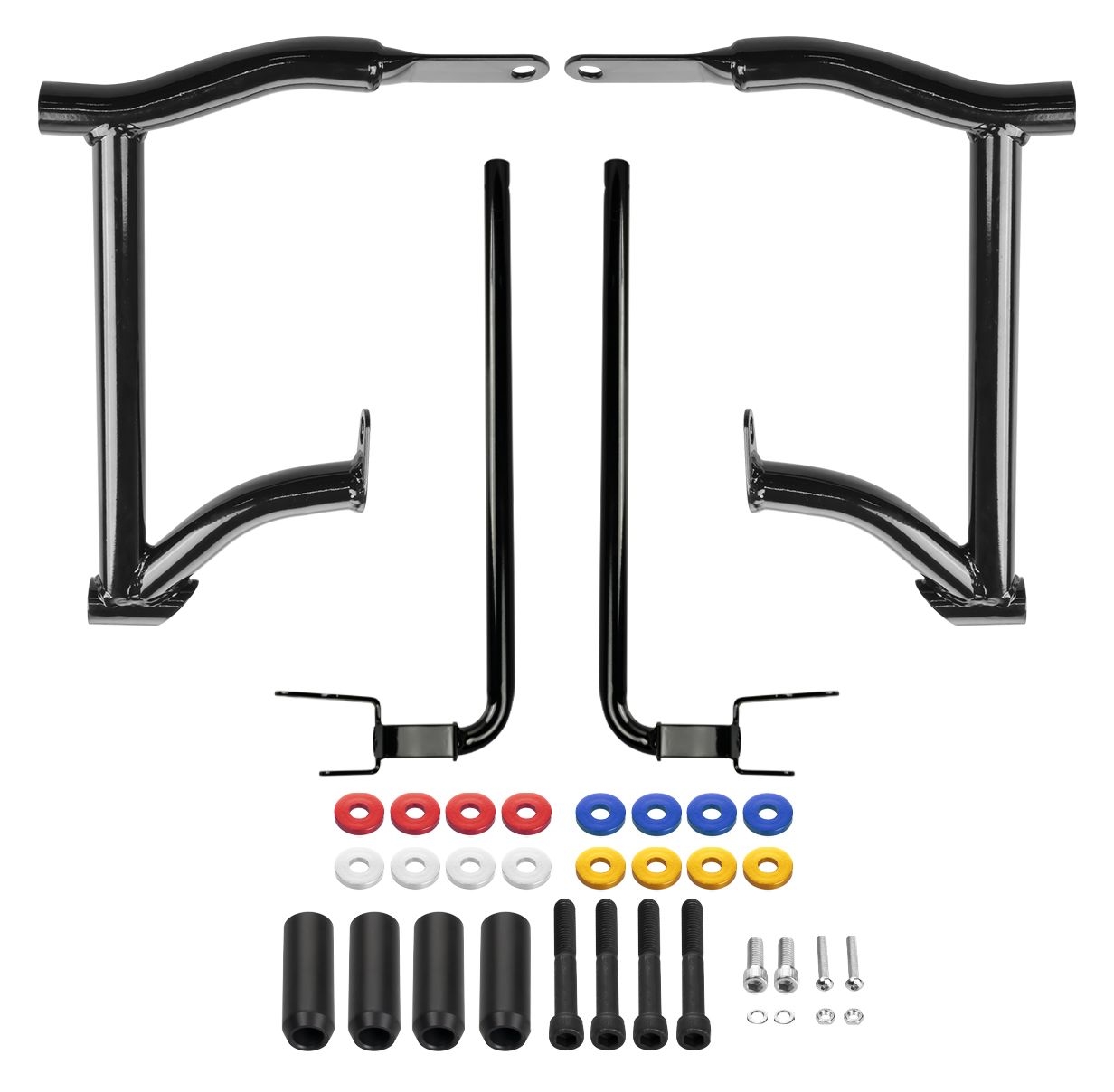 HogWorkz Double Barrel Performance Saddlebag Guards For Harley