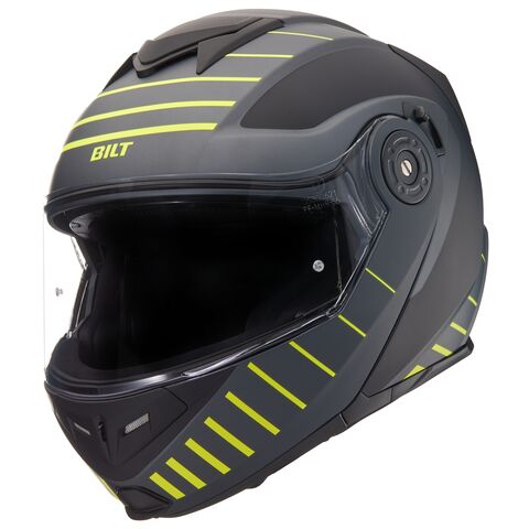BILT Nomad Hyper Modular Helmet Matte Black/Matte Grey/Hi-Viz / SM [Open Box]
