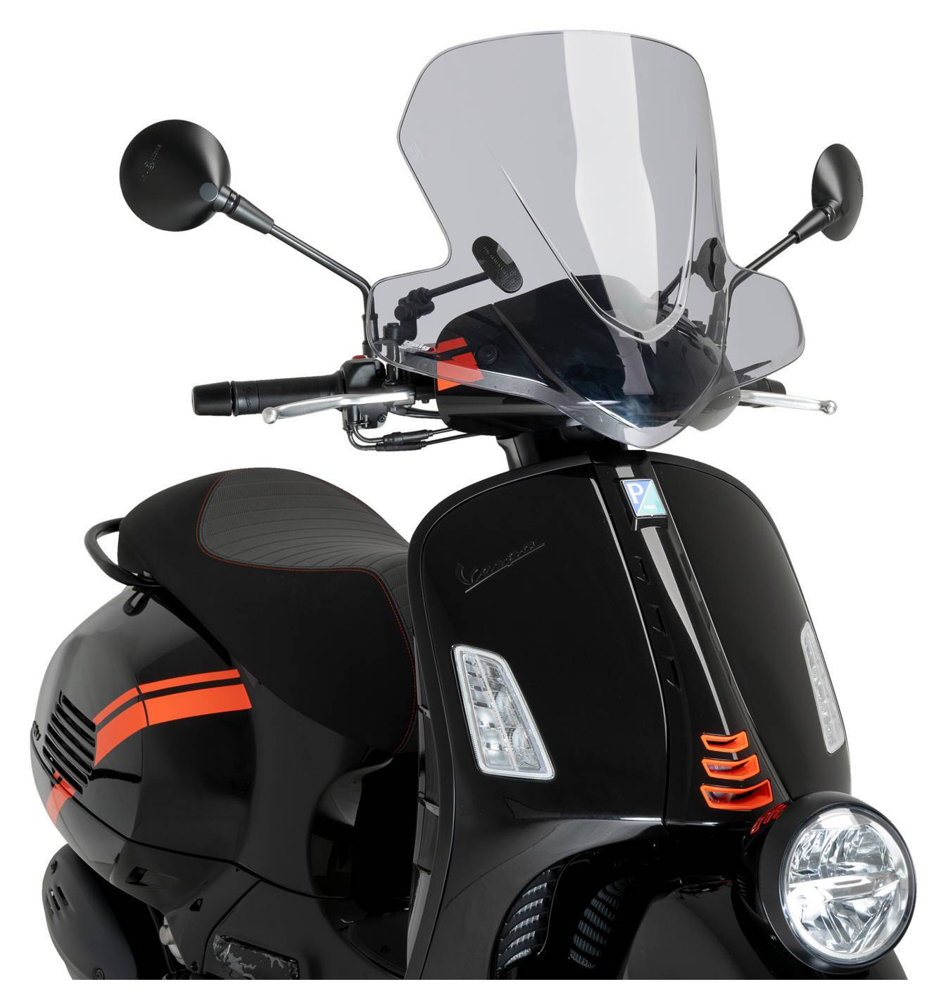 Puigウインドスクリーン　CITYツーリン スモーク　VESPA GTV300 Puig City Touring Windscreen Vespa GTV 300 2024-2025 | 5