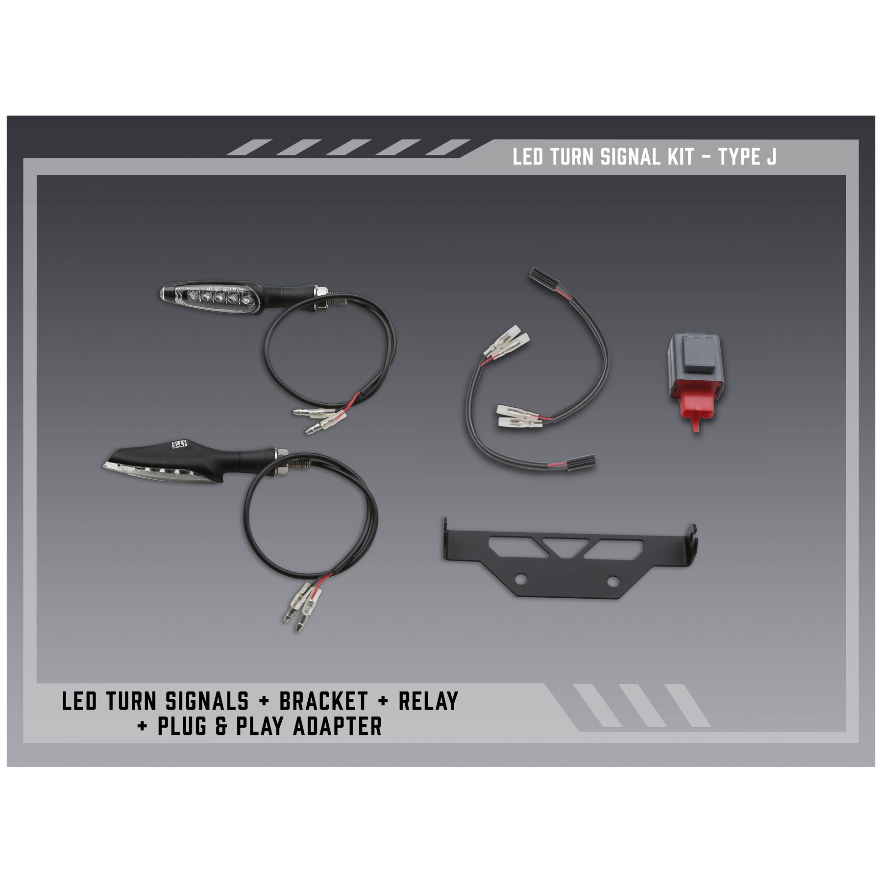 Yoshimura LED Signal Kit For V2 Fender Eliminator Kit Type J Yamaha Te