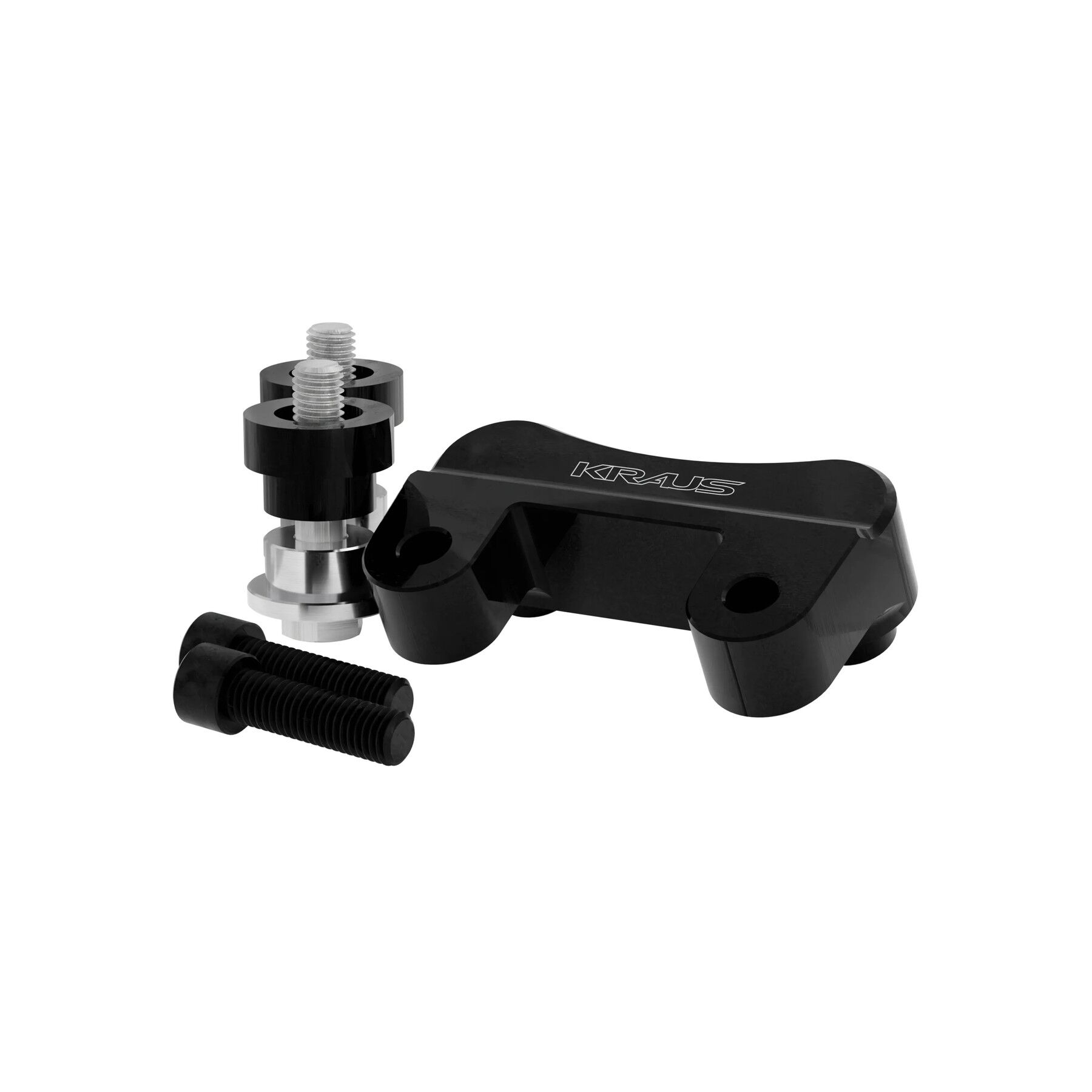 Kraus Raptor 1-1/2 Riser Pull Back Plate For Harley Dyna / Softail / S