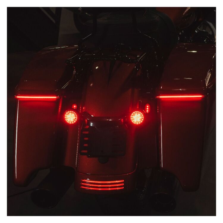 Custom Dynamics Low Profile Sequential Bagz Saddle Bag Lights For Harley Touring