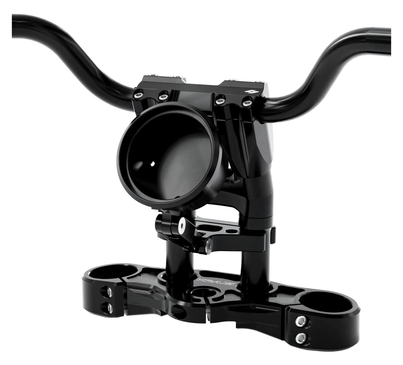 Kraus Bully Pro Handlebar Kit With Billet Top Tree For Harley Low Rider