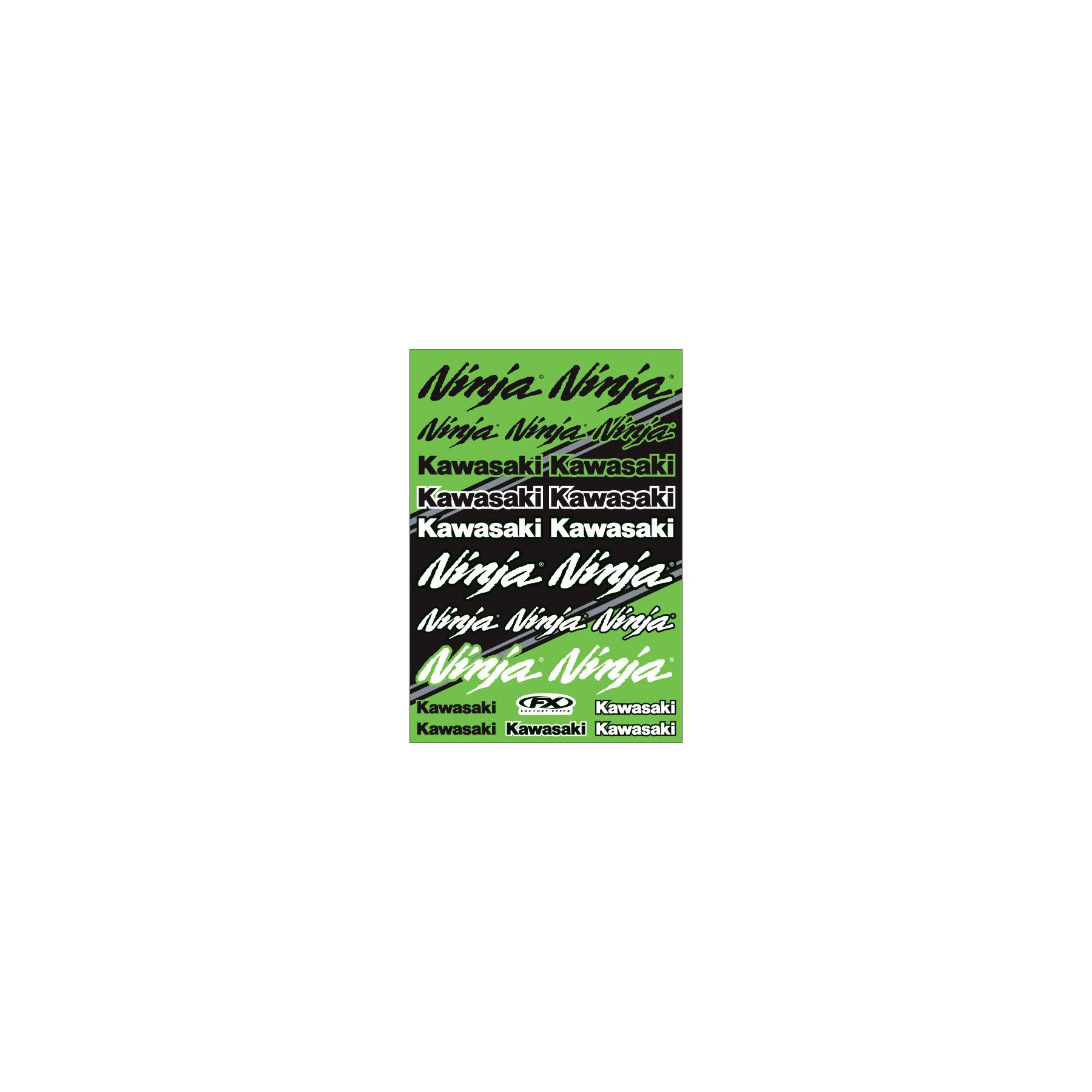Factory Effex Kawasaki Ninja Sticker Sheet