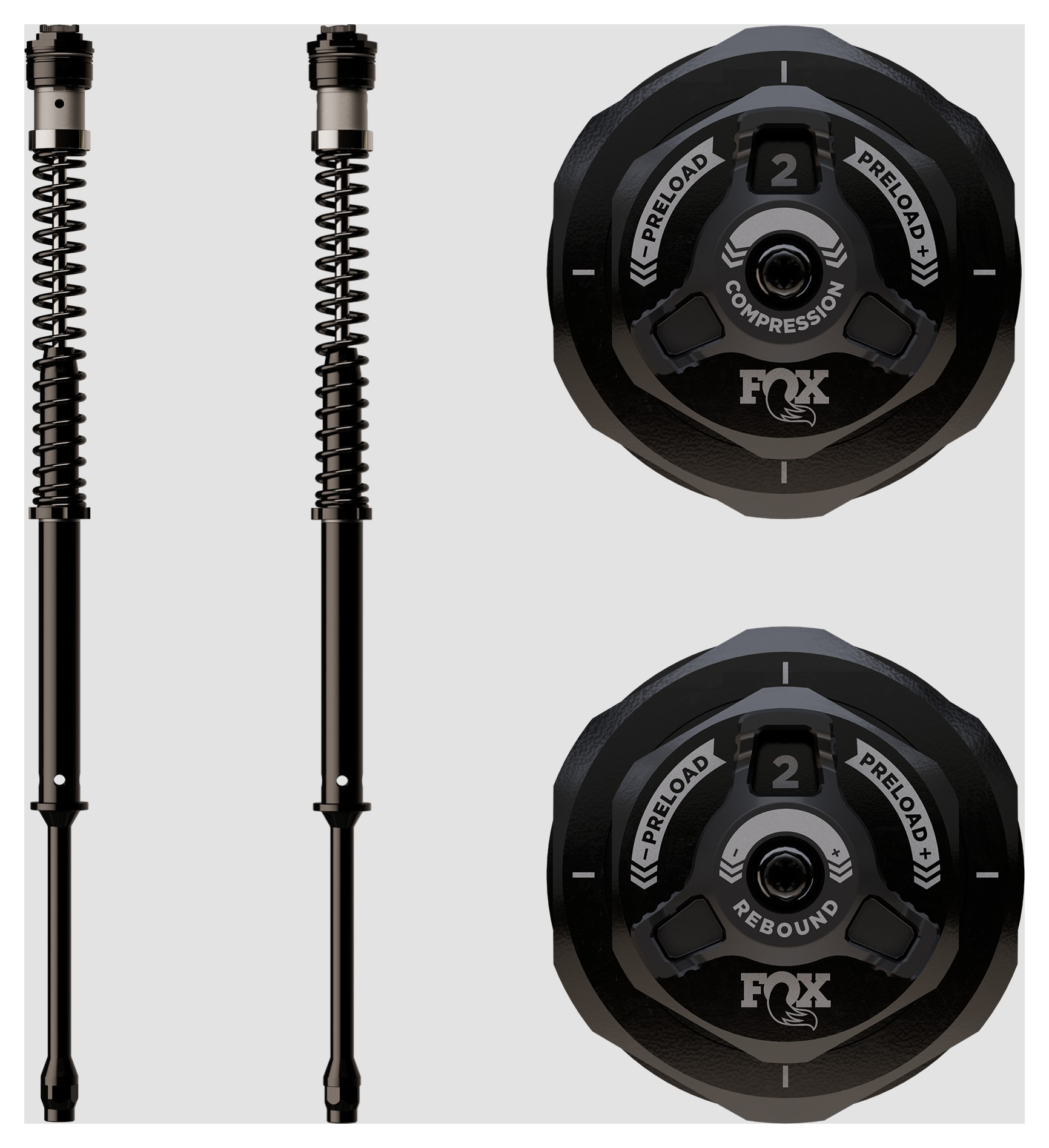 Fox Factory Street Grip ST Adjustable Fork Cartridge Kit For