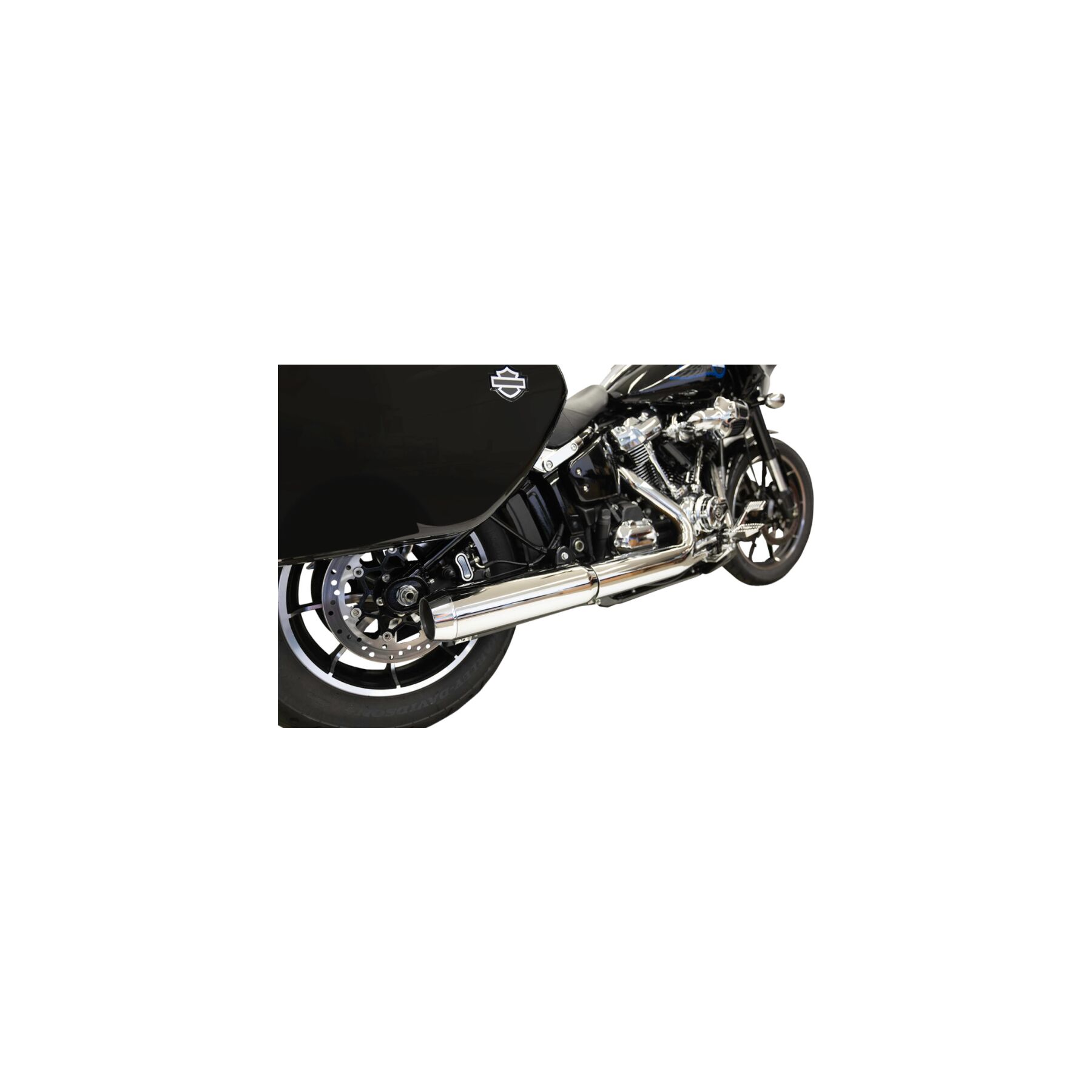 Bassani 4 Slip-On Muffler For Harley Softail 2025