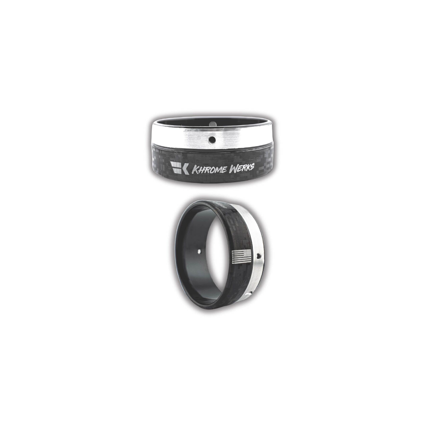 Khrome Werks Billet Tip With Digital Etch For Khrome Werks 4-1/2 Muffl