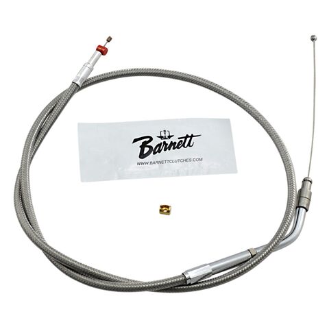 Barnett Stainless Steel Throttle Cable For Harley Sportster 1996-2006 Stock / 130° / Stainless [Open Box]