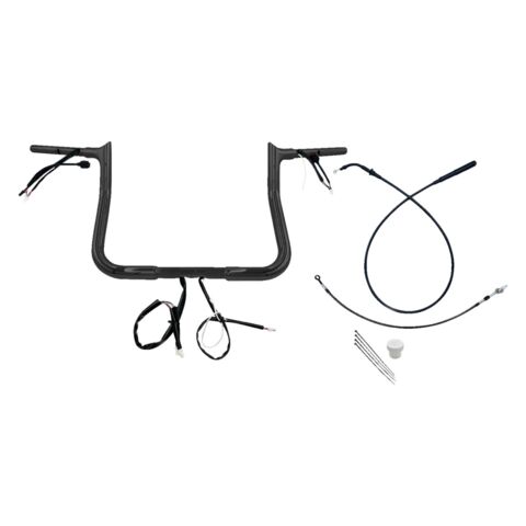 Fat Baggers Inc. 1 1/4" Wired Pointed Top Handlebar Kit For Harley FLHX 2023-2026