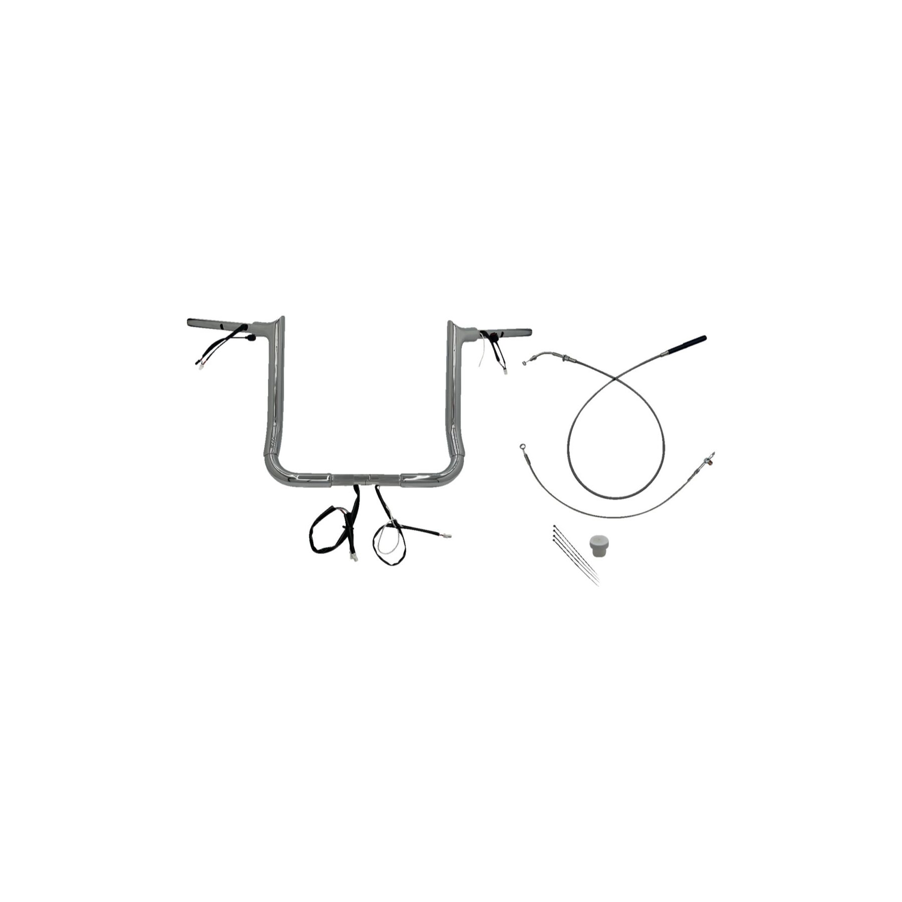 Fat Baggers Inc. EZ Install Wired 1-1/2 Pointed Top Handlebar For Harl