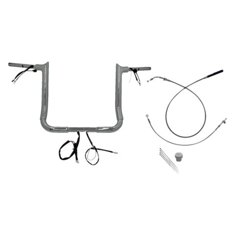 Fat Baggers Inc. EZ Install Wired 1-1/2" Pointed Top Handlebar For Harley Touring 2021-2025