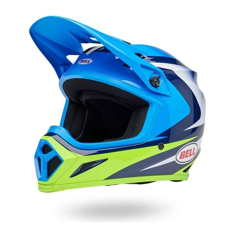 Bell MX-9 Mips Jackal Helmet Blue/Hi-Viz Green / MD [Open Box]