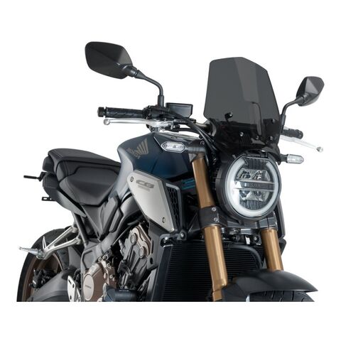 Puig Naked New Generation Windscreen Honda CB650R / CB1000R Dark Smoke [Previously Installed]