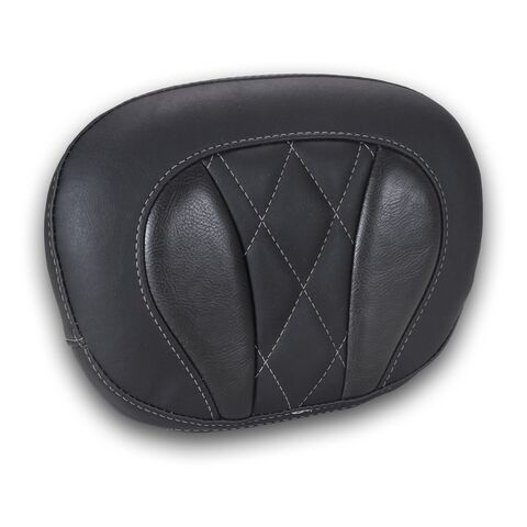 Mustang Deluxe Diamond Touring Sissy Bar Pad For Harley FLHX / FLTRX 2023-2026 Gunmetal Gray Stitch [Open Box]